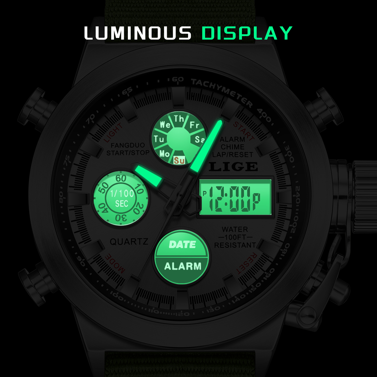 LIGE 남성용 빅 브랜드 듀얼 타임 디자이너 시계 패 - Smartwatch Watches Brands For Men 리뷰 및 가격