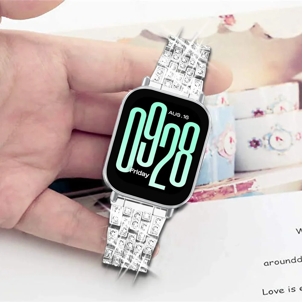 Redmi Watch 5 Lite 용 다이아몬드 시계  - Smartwatch Samsung Watches For Women 리뷰 및 가격