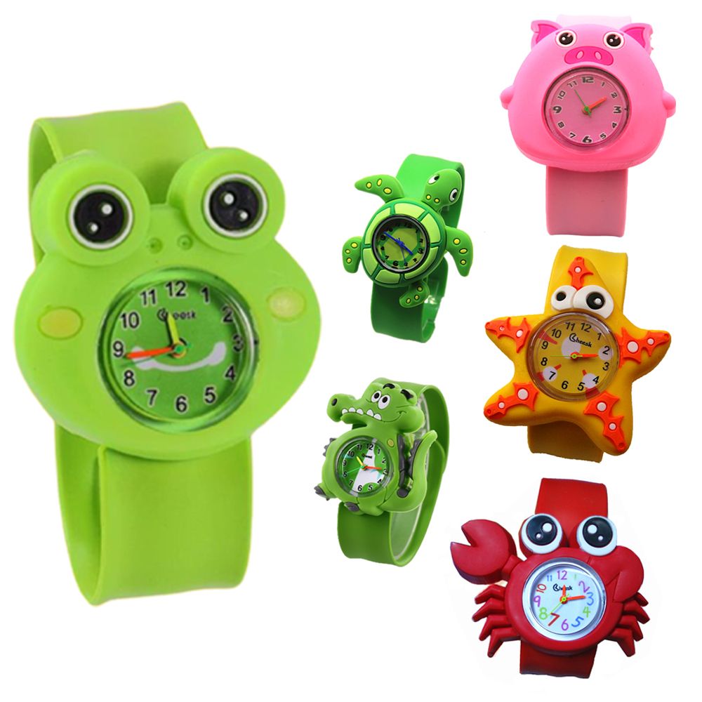 남아 여아 선물 3D 쿼츠 손목시계 귀여운 개구리 슬랩 - Smartwatch Watches Useful Gift For Boys 리뷰 및 가격