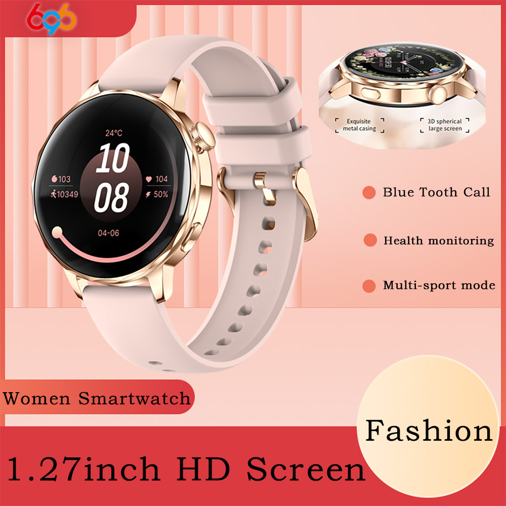 696 최신 스마트 워치 여성 블루투스 통화 스포츠 피 - Smartwatch Ladies Watches For Women 리뷰 및 가격