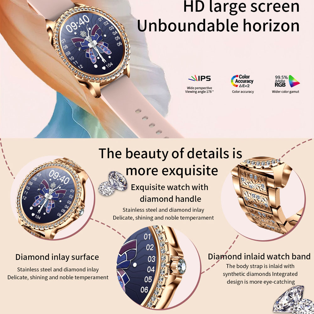 696 새로운 블루투스 통화 여성 스마트 워치 스포츠  - Smartwatch Ladies Watches For Women 리뷰 및 가격