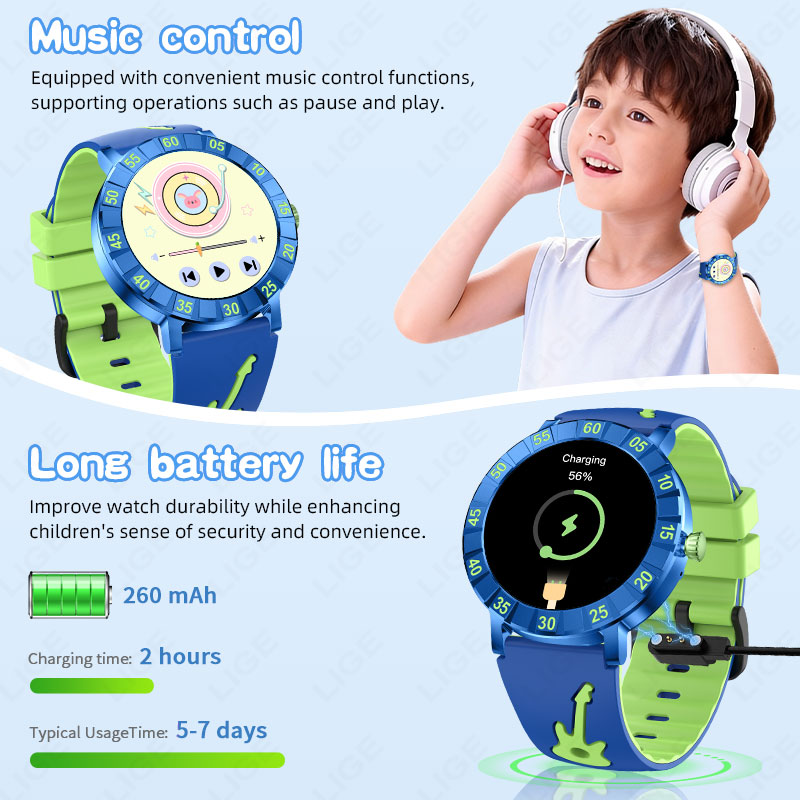 LIGE 2026 HRV 키즈 스마트워치 SOS 어린이 - Smartwatch Watches Useful Gift For Boys 리뷰 및 가격